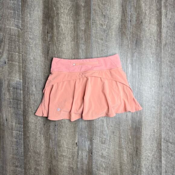 lululemon Peach Pink Play Off The Pleats Skirt 13” Size 4 - Picture 6 of 11
